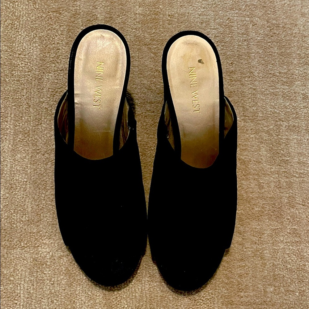Nine West Black Mules for Women